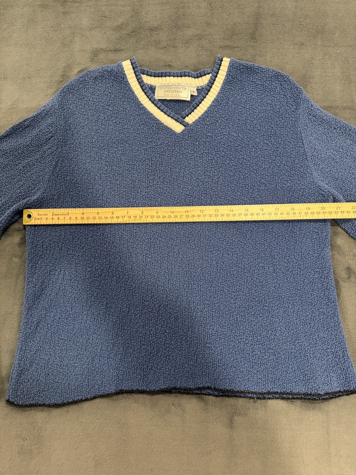 Other Vintage United States Sweaters Knit V Neck Made In USA Size M / US 6-8 / IT 42-44 - 6 Thumbnail