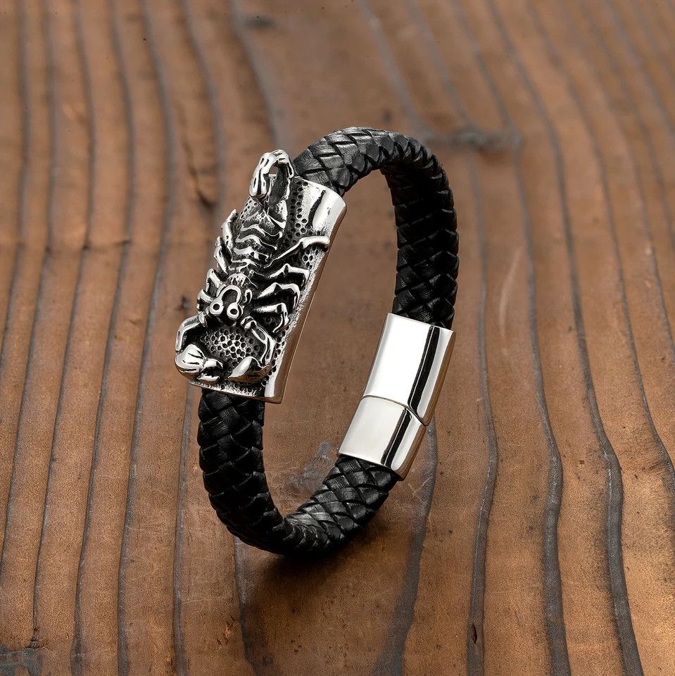 Other Skull Scorpion Stainless Steel Bracelet Size ONE SIZE - 2 Thumbnail
