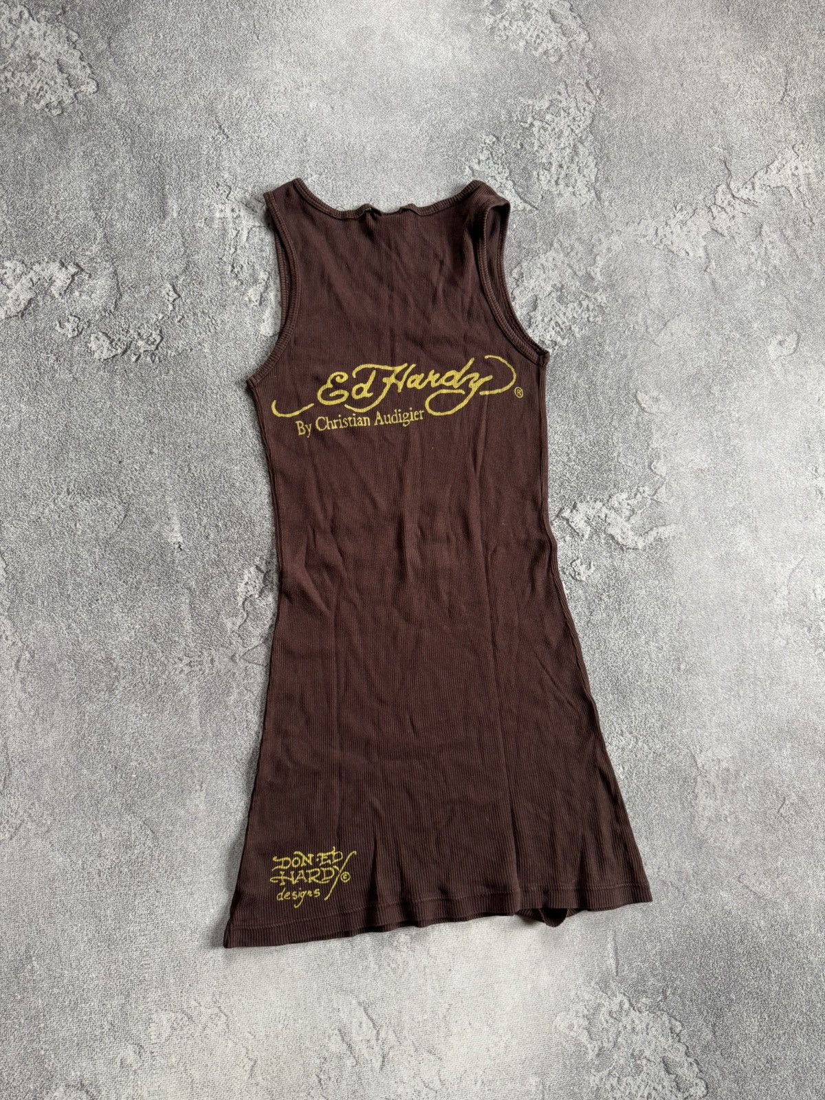 Ed Hardy Vintage Ed Hardy by Christian Audigier Tank Top Love Kills Size ONE SIZE - 3 Thumbnail