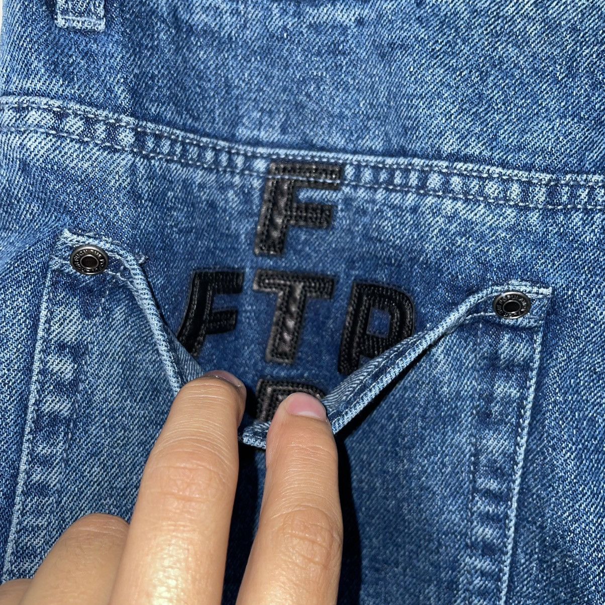 Fuck The Population FTP Chrome Heart Style Patch Denim Size US 32 / EU 48 - 7 Thumbnail