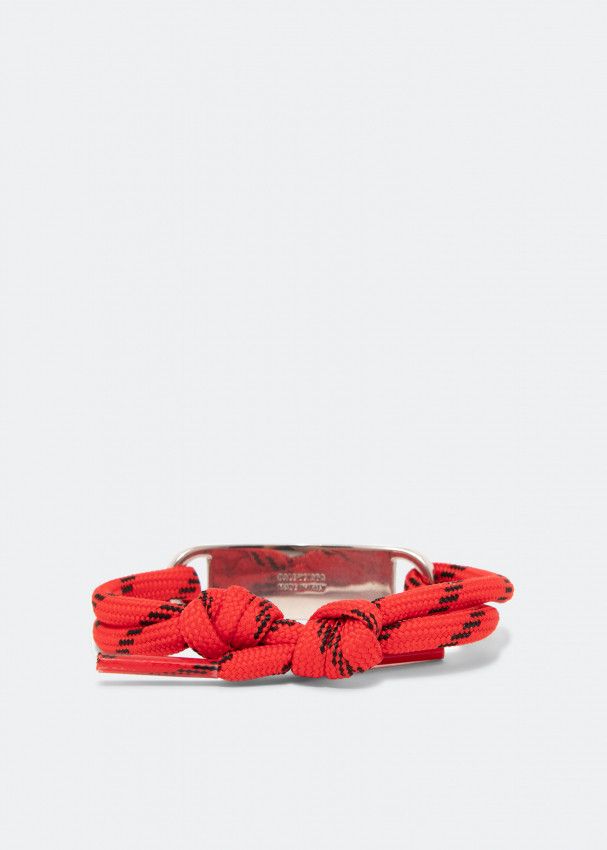 Balenciaga o1bcso1str1024 Size: OS / Plate Bracelet in Red/Black/Silver Size ONE SIZE - 3 Thumbnail