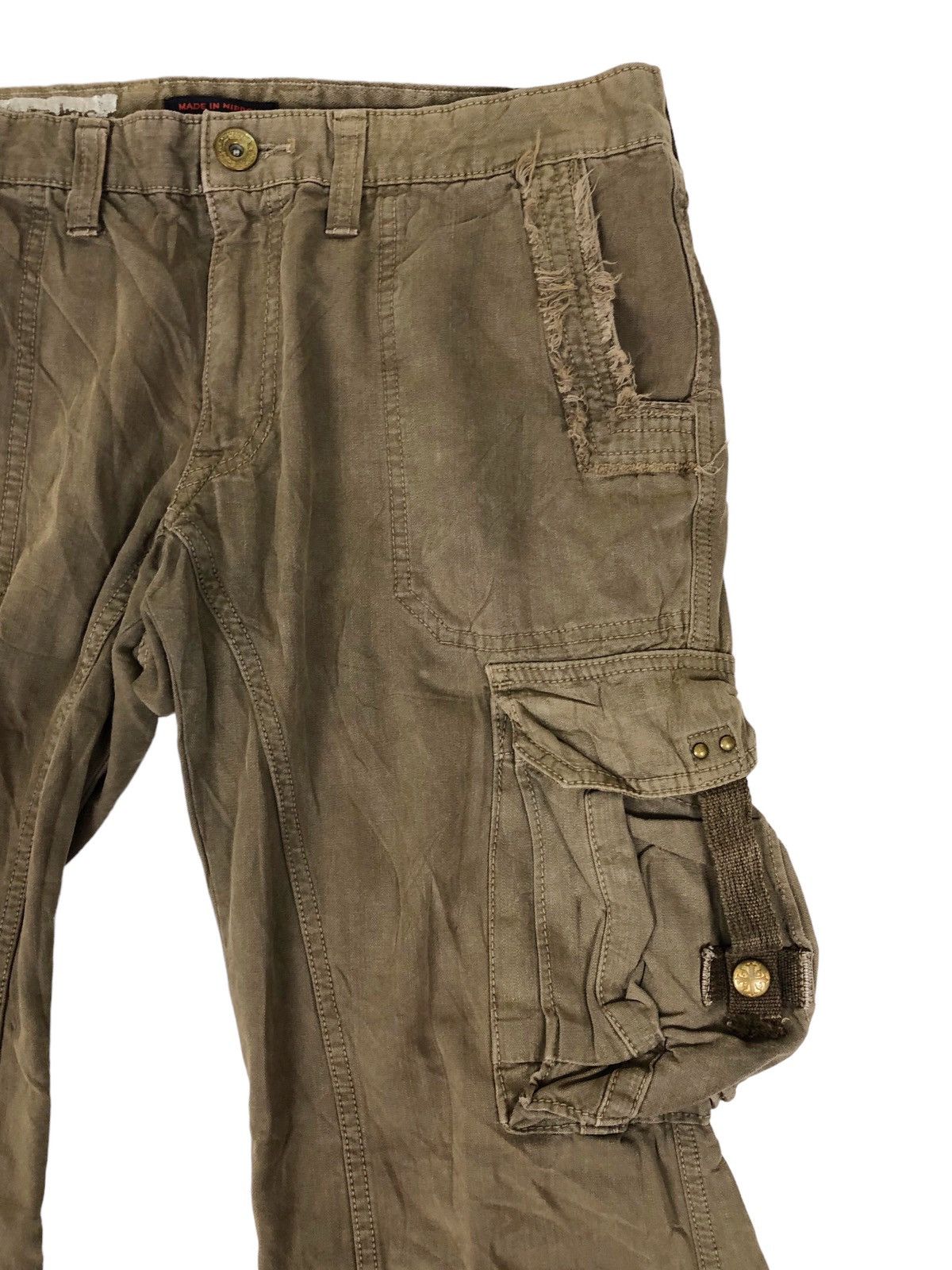 Japanese Brand Flare Surplus Bondage Cargo Pants Size US 34 / EU 50 - 6 Thumbnail