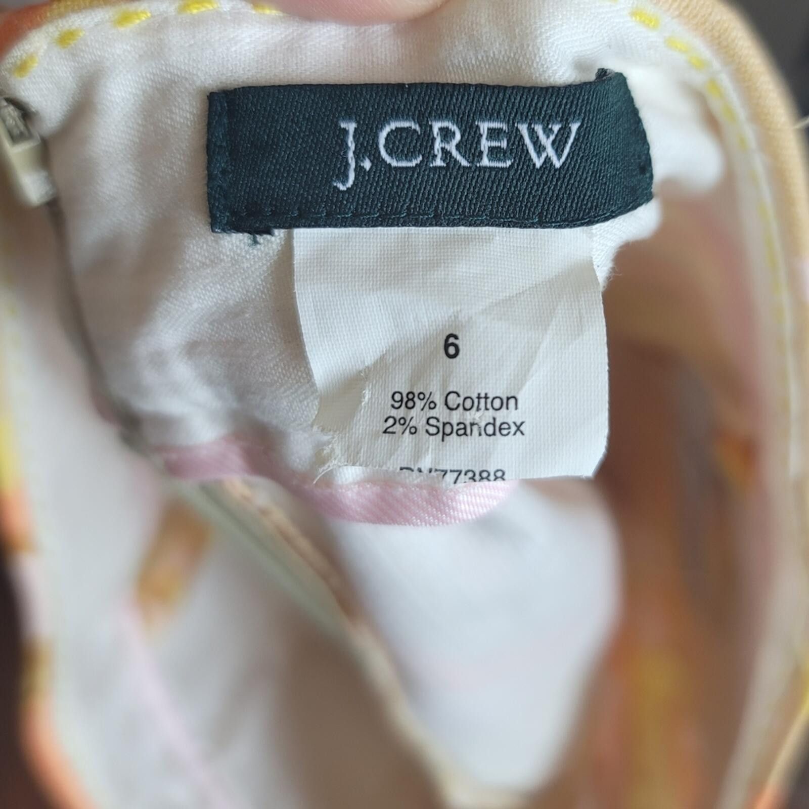 J.Crew J. Crew Multicolor 98% Cotton Skirt EUC Size 28" / US 6 / IT 42 - 2 Thumbnail