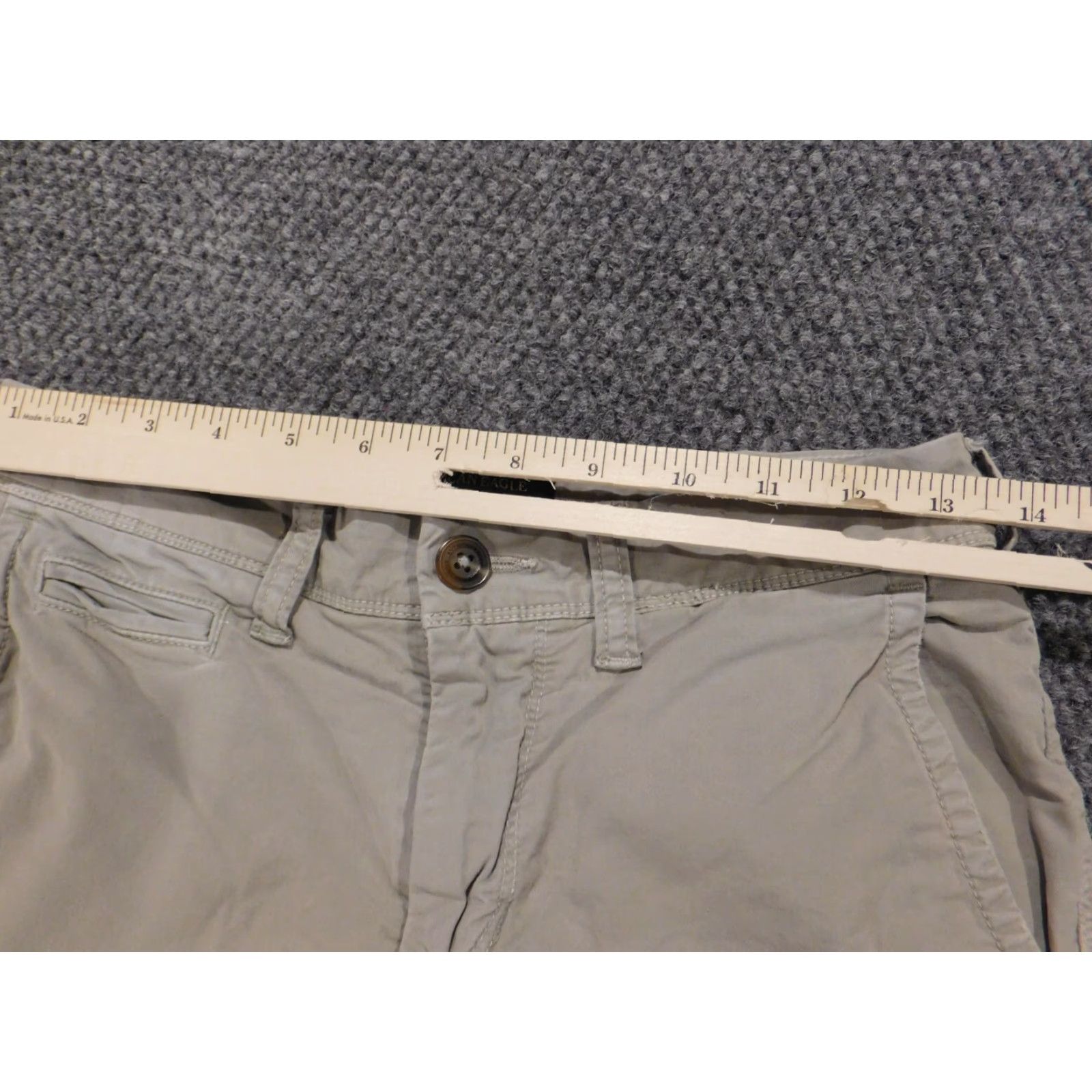 American Eagle Outfitters American Eagle Outfitters Mens Shorts 26 Beige Chino Slim Flat Front Knit Breathable Casual Logo Denim? Wait. Size US 26 / EU 42 - 6 Thumbnail
