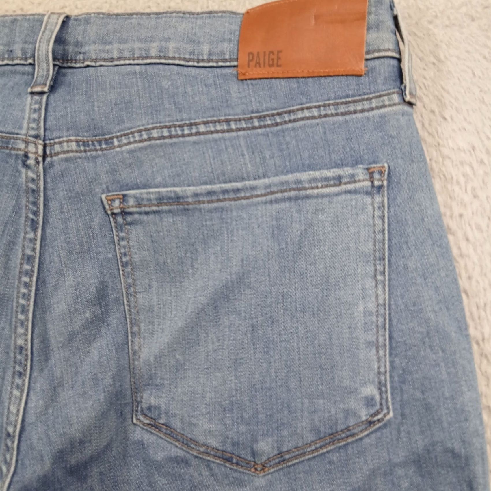 Paige PAIGE Federal Slim Straight Jeans Men's 31 Burnett Blue Rayon Blend EUC Size US 31 - 3 Thumbnail