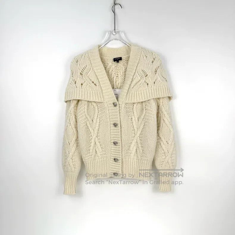Chanel Chanel Milky white half wool hollow pattern sweater Size XXS / US 00 / IT 34 - 3 Thumbnail