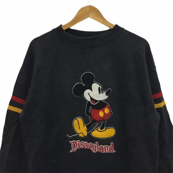 Disney × Vintage Vtg 80' DISNEY Mickey Mouse Disneyland Cartoon Sweatshirt Size XL / US 12-14 / IT 48-50 - 2 Thumbnail
