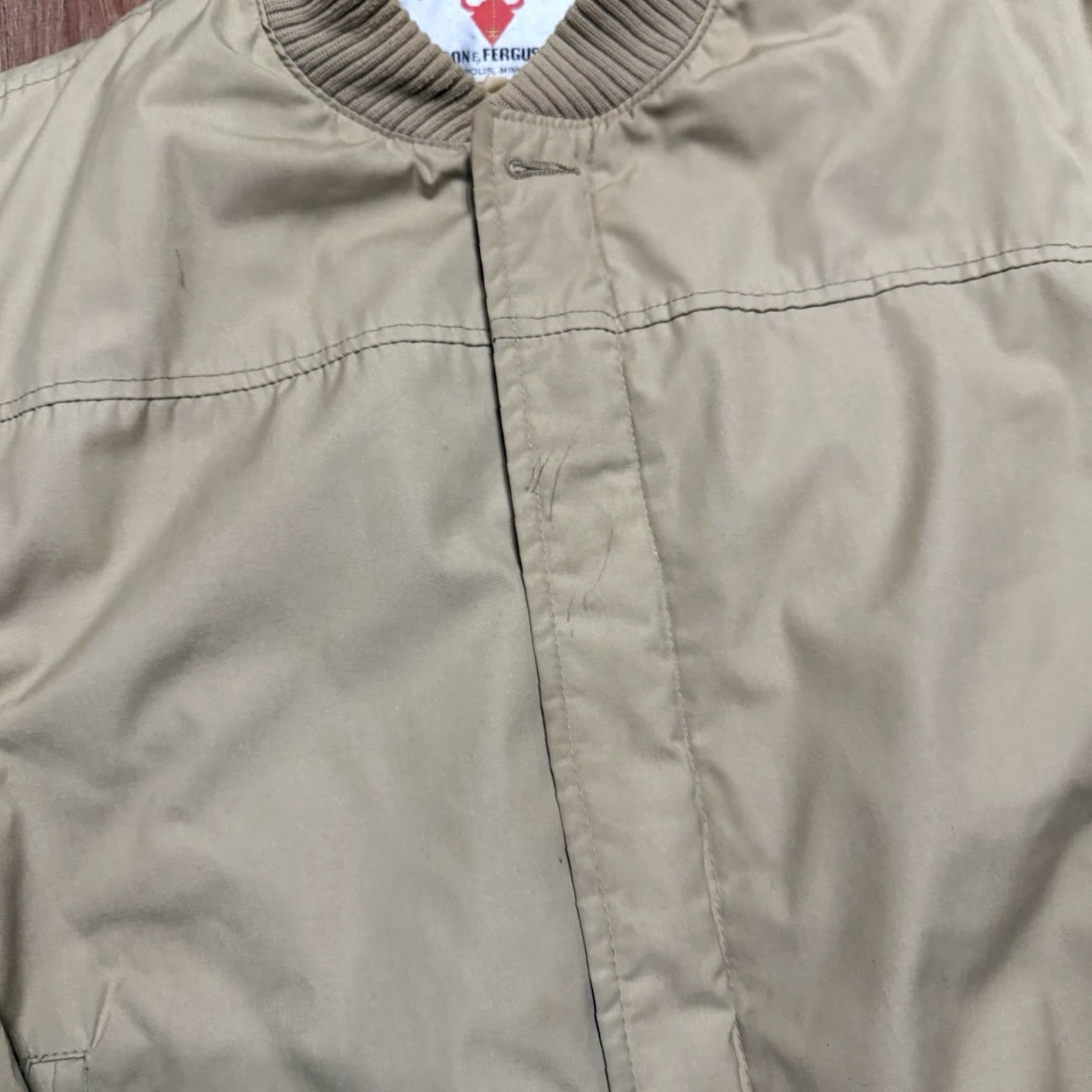 Vintage VINTAGE 60s Field & Stream Gordon & Ferguson Lined Bomber Jacket Mens Size 42 Beige Size US XS / EU 42 / 0 - 6 Thumbnail