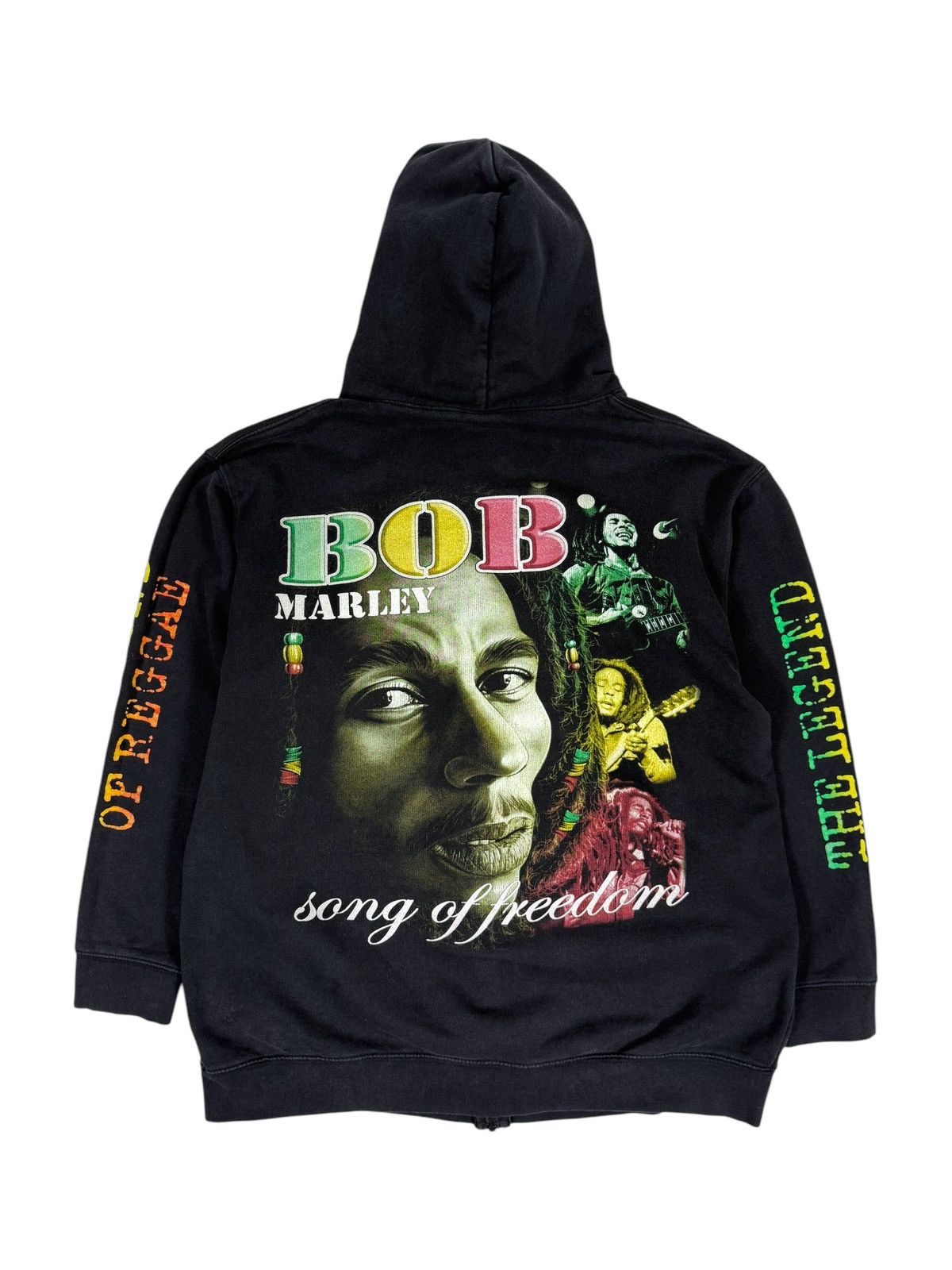 Band Tees Y2K Vintage Bob Marley Full Printed Hoodie Size US M / EU 48-50 / 2 - 10 Thumbnail