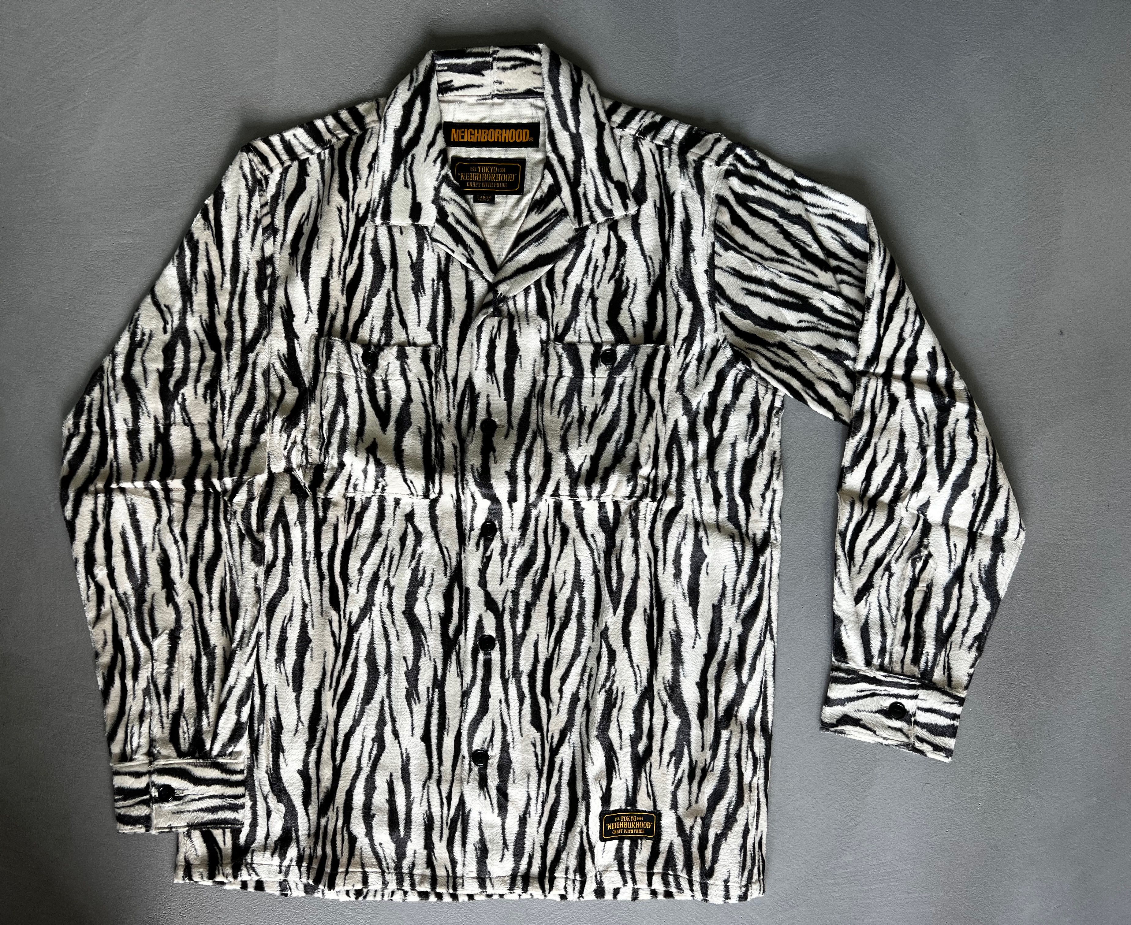 Neighborhood Neighborhood Zebra Fur Shirt, Size L Size US L / EU 52-54 / 3 - 1 Thumbnail