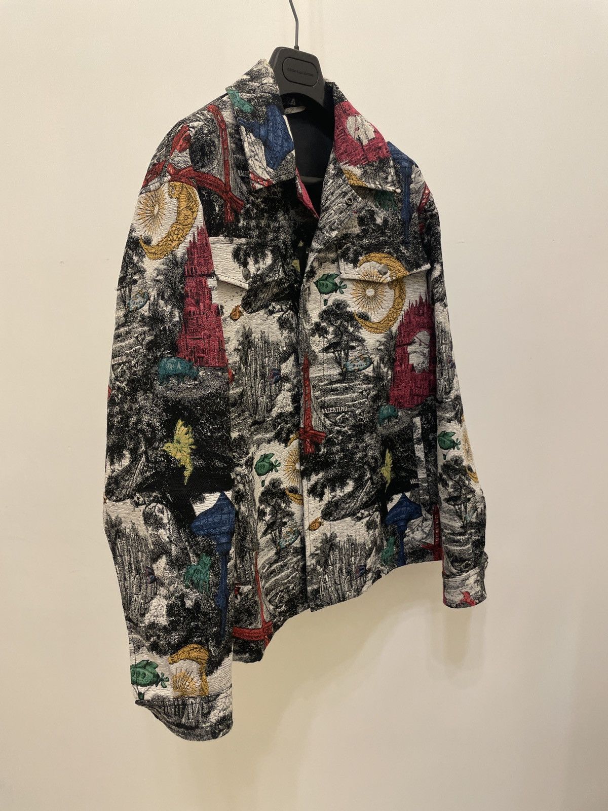 Valentino Valentino jacquard multicolored denim jacket Size US S / EU 44-46 / 1 - 2 Thumbnail