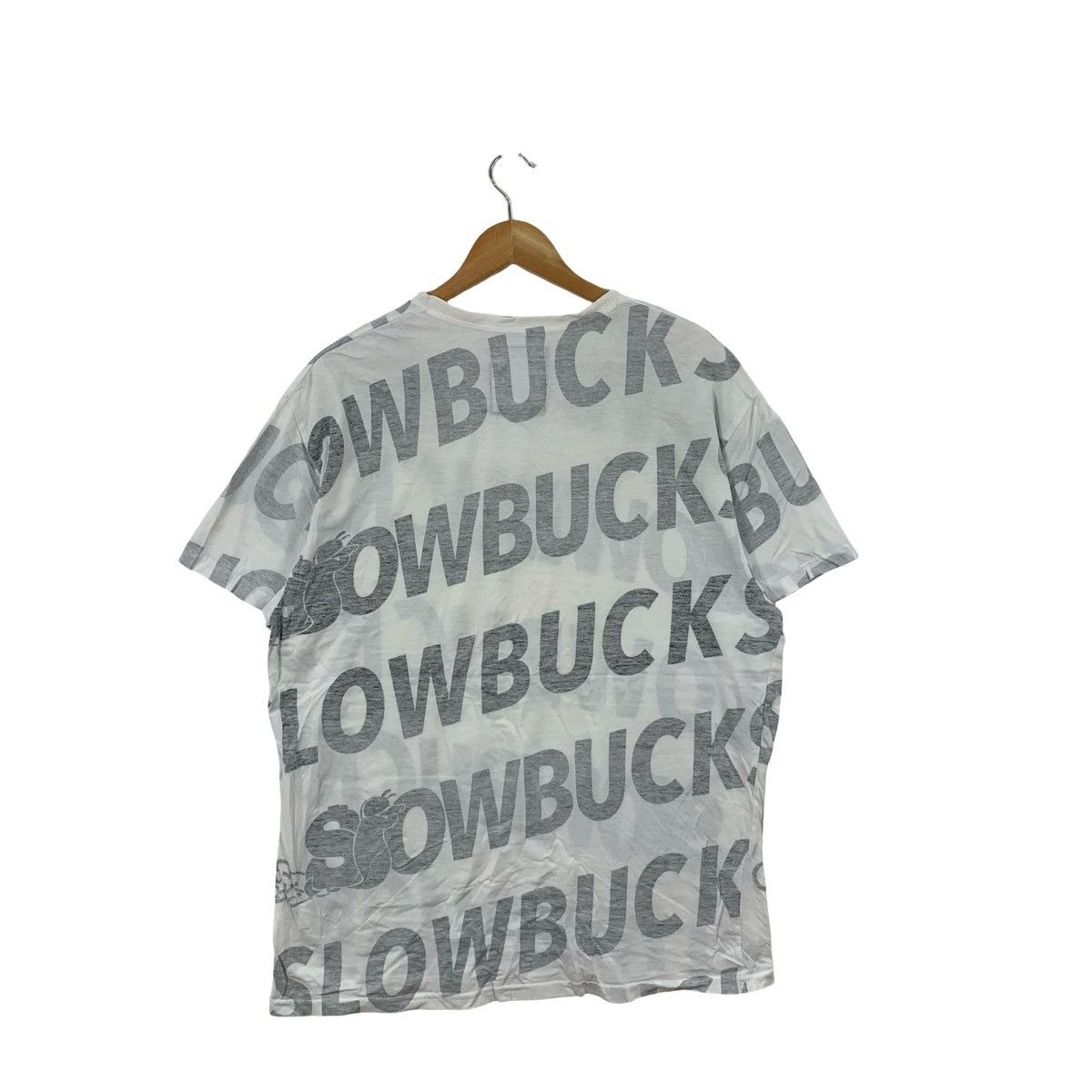 Vintage Vintage Y2K SLOWBUCKS STREETWEAR Over Print Tee Shirt Top Size XL / US 12-14 / IT 48-50 - 6 Thumbnail