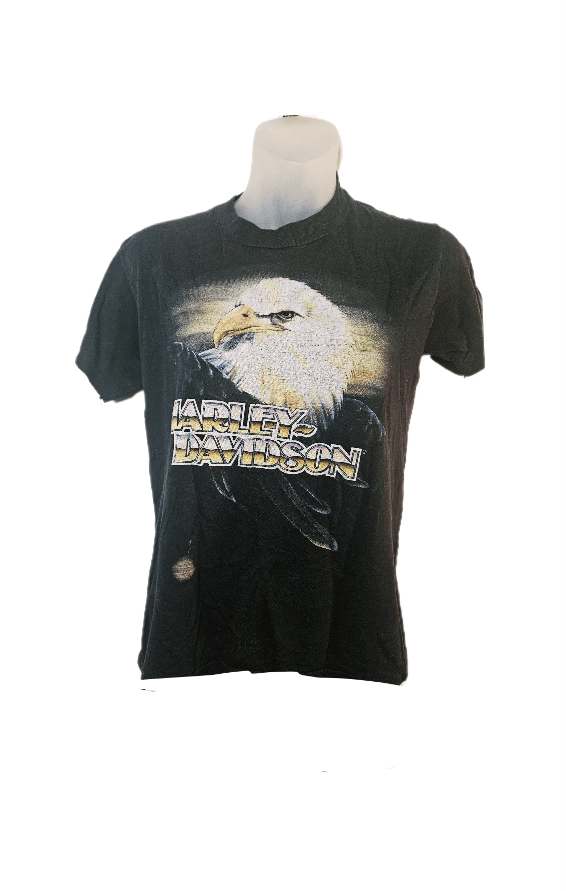 Harley Davidson Vintage 1983 Harley Davidson tshirt w/bleach stain Size S / US 4 / IT 40 - 3 Thumbnail