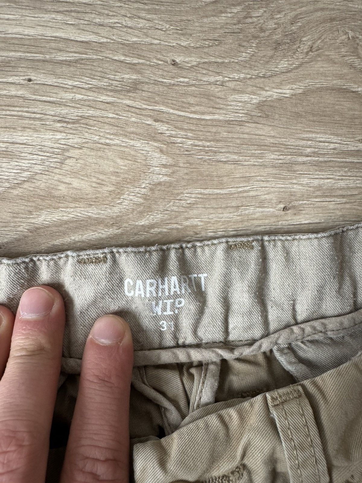 Carhartt Vintage Carhartt Beige Johnson Shorts Size US 31 - 7 Thumbnail