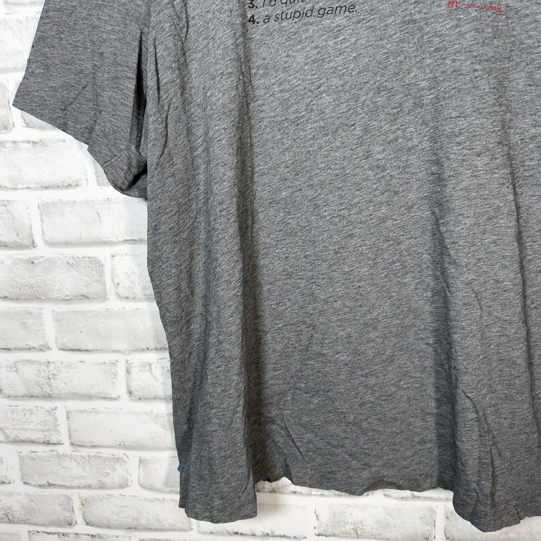 TravisMathew VINTAGE Travis Mathew Gray 100% Pima Cotton Golf Graphic Tee Mens 2XL Gray Shirt Mens Rubio? Size US XXL / EU 58 / 5 - 3 Thumbnail