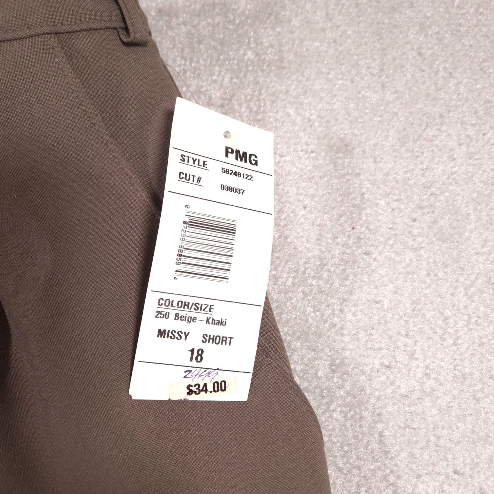 Vintage Studio Works Pants Womens 18 Beige Pleated Tapered Elastic Waist Dress Slacks Size 40" / US 18 - 4 Thumbnail