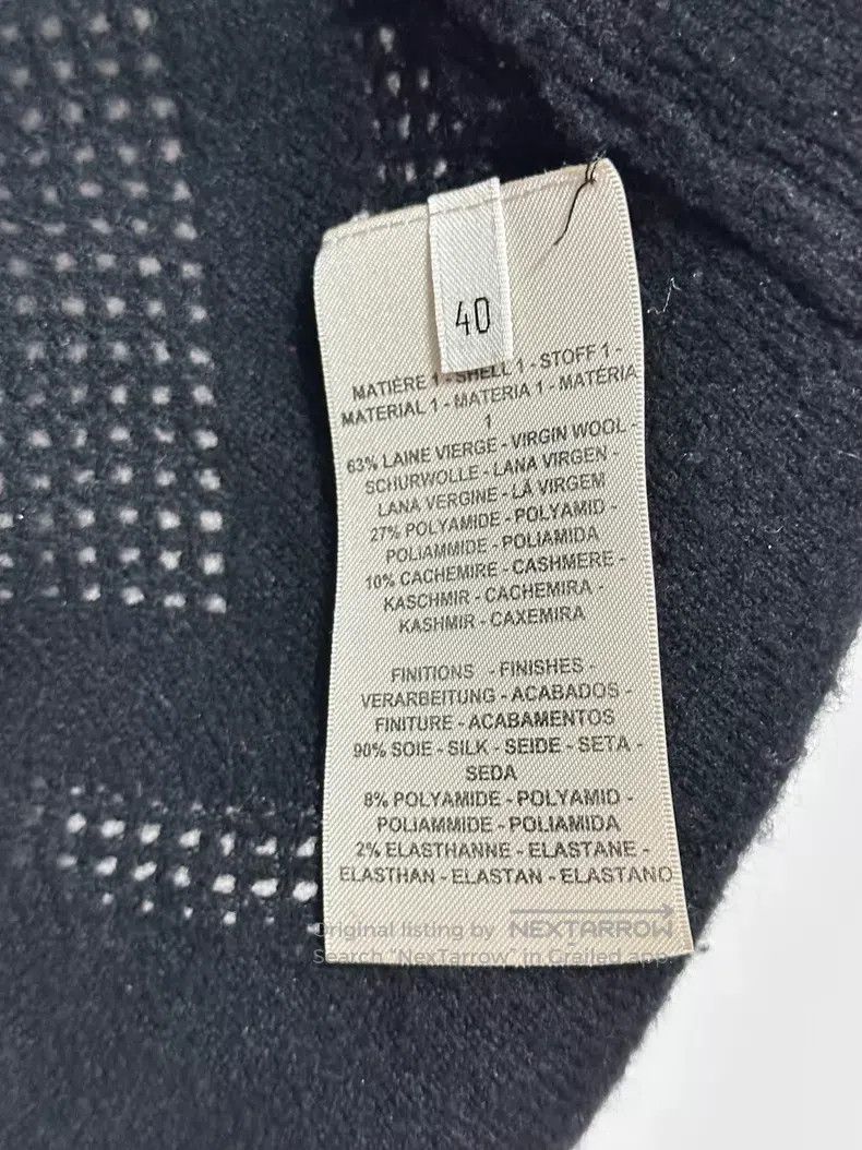 Hermes Hermes Black Knit Open Cardigan Jacket Size S / US 4 / IT 40 - 4 Thumbnail