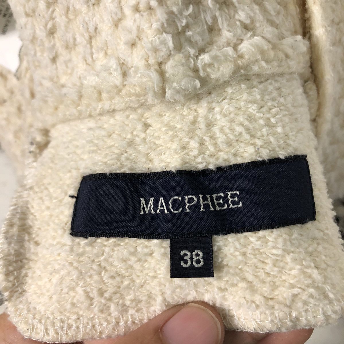Japanese Brand 📌Vintage Knit Cropped Jacket Tweed Macphee Size M / US 6-8 / IT 42-44 - 16 Thumbnail