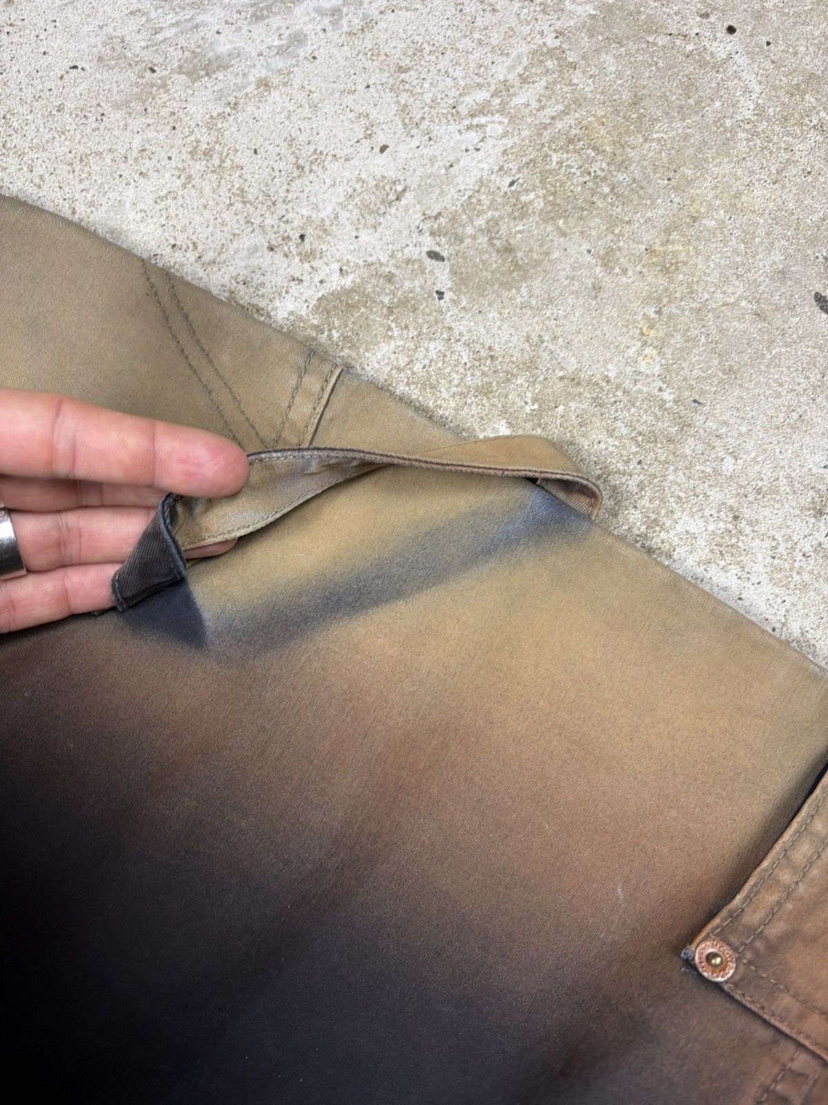 Dolce & Gabbana FW 2003 Dolce & Gabbana Utility Bronze Gradient Cargo Pants Size US 30 / EU 46 - 8 Thumbnail