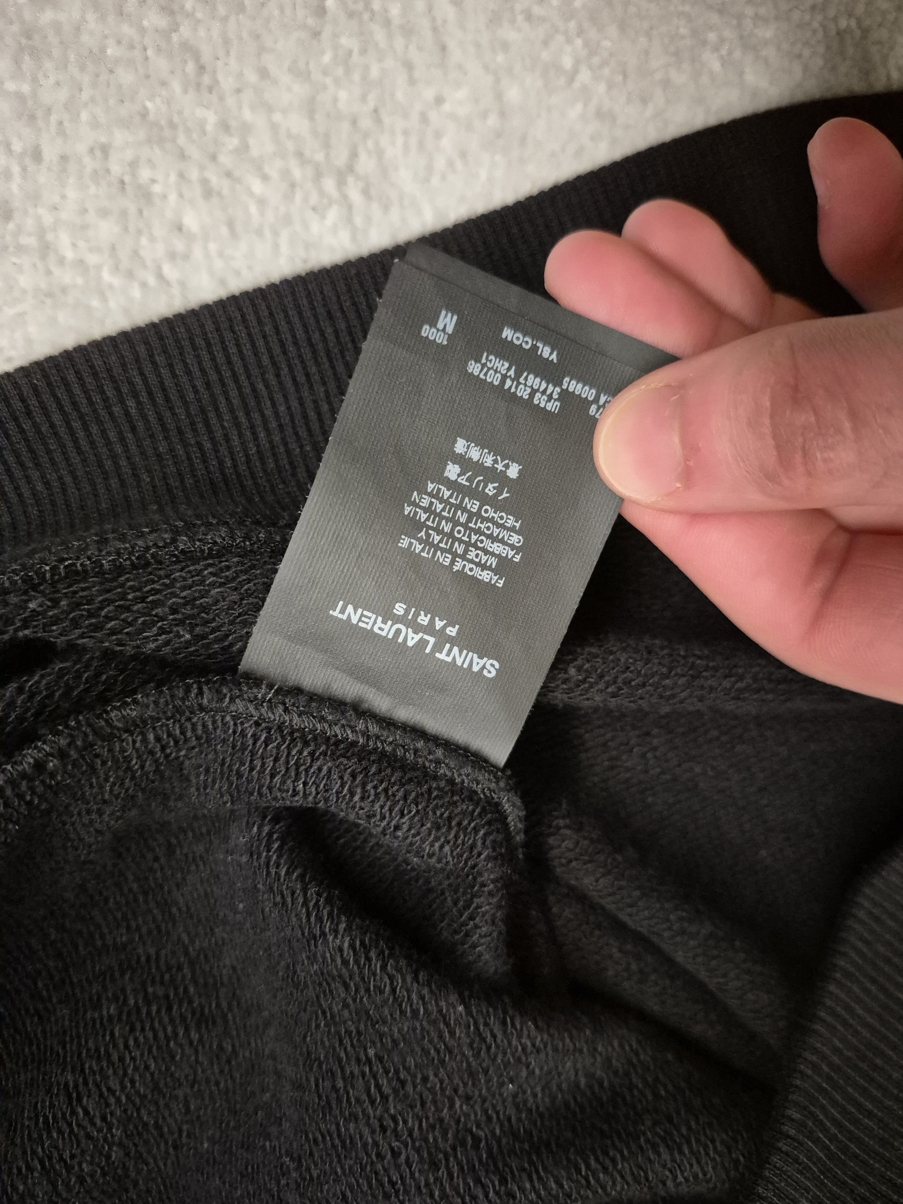 Saint Laurent Paris SAINT LAURENT ZIP NECK HEDI SWEAT MEDIUM BLACK Size US S / EU 44-46 / 1 - 3 Thumbnail
