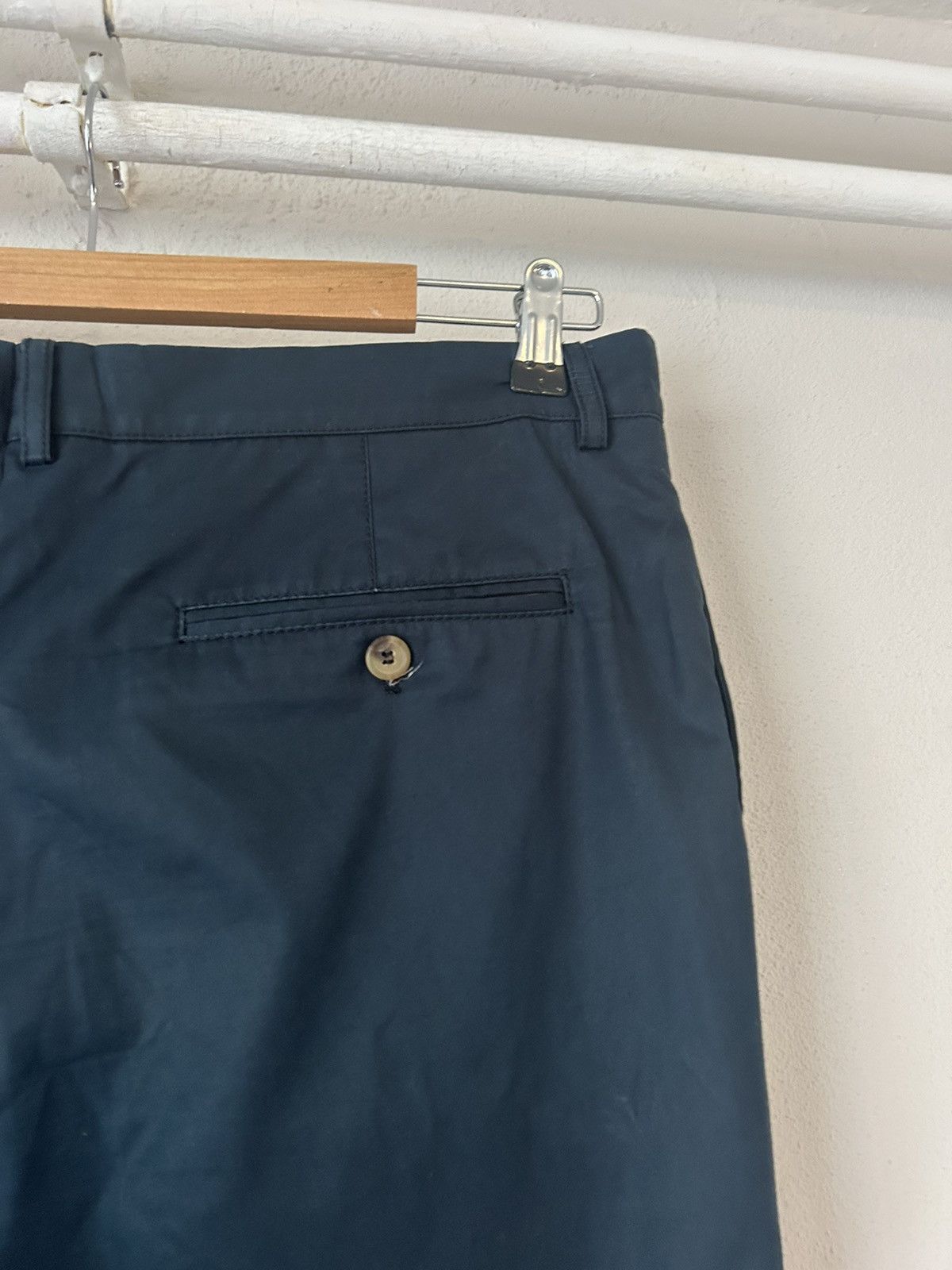 Brunello Cucinelli Navy Cotton Tailored Trousers Size US 40 / EU 56 - 8 Thumbnail