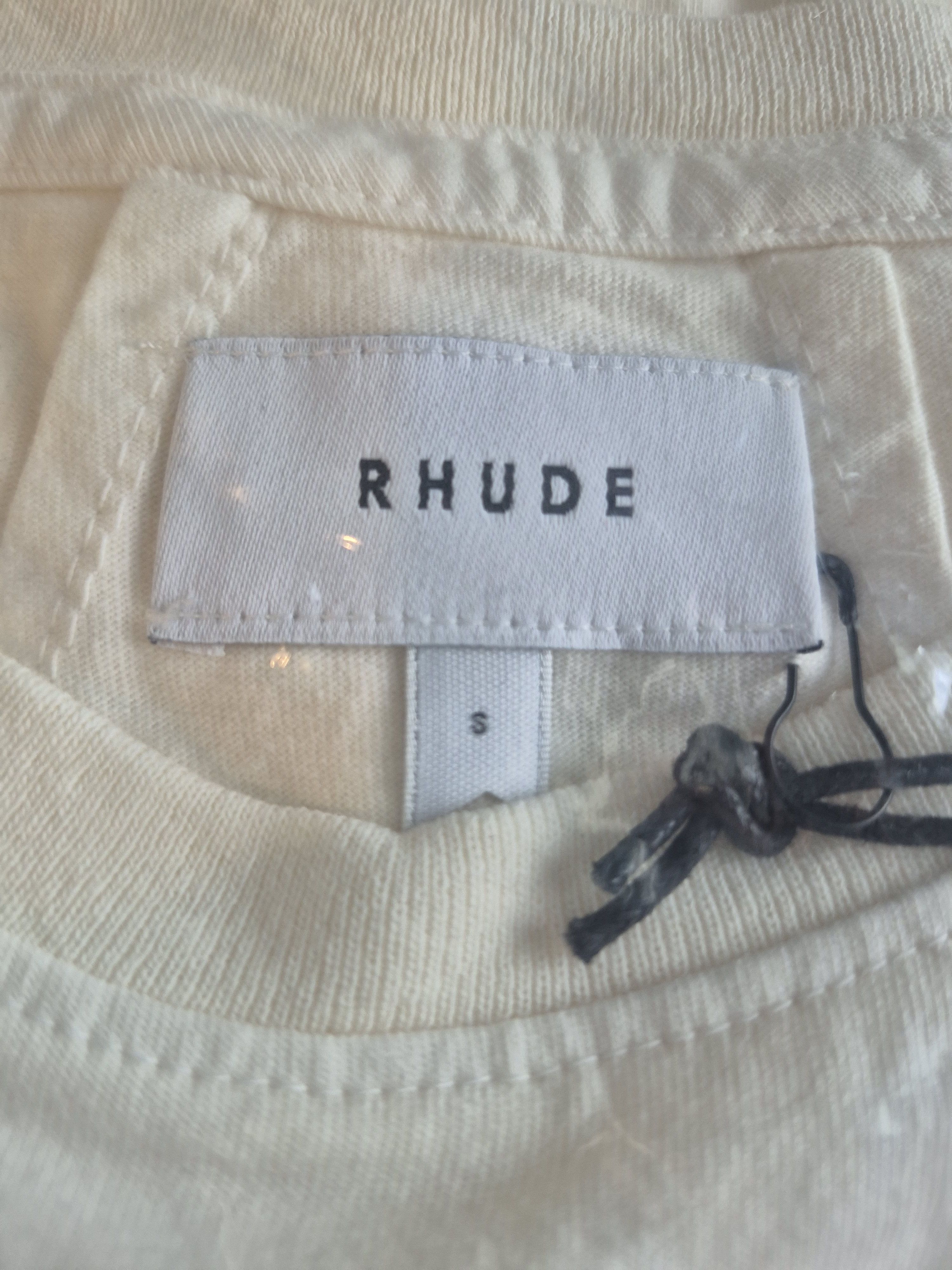 Rhude Rhude Graphic Tee ‘ Box Perspective ‘ Cream/Red Size US S / EU 44-46 / 1 - 5 Thumbnail