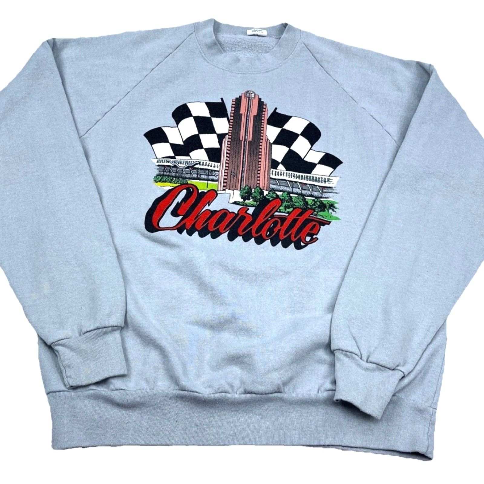 Vintage VINTAGE Belton Sweatshirt Men Large Gray Crewneck 90s USA Graphic Print Embroidered Logo Size US L / EU 52-54 / 3 - 2 Thumbnail