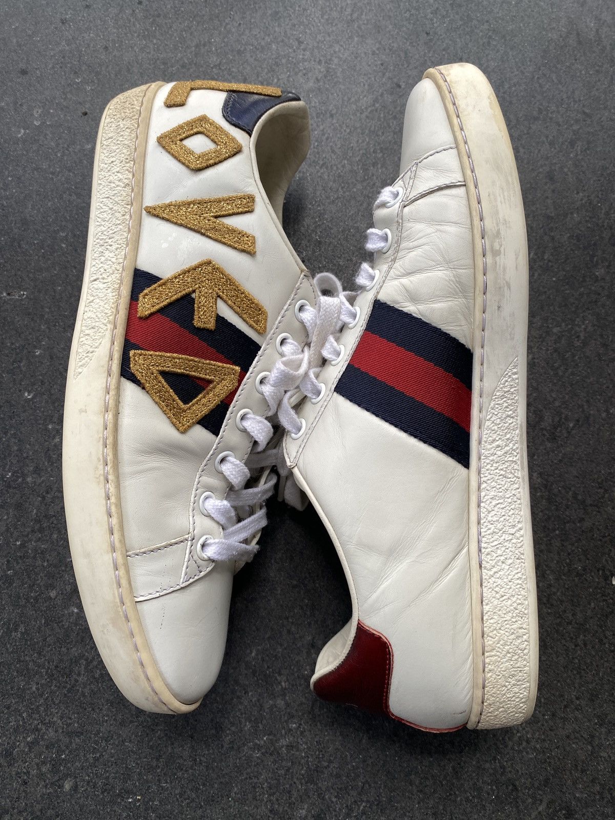 Gucci Gucci Ace Loved Sneakers Size US 7 / IT 37 - 5 Thumbnail