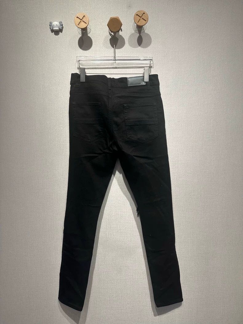 Amiri Amiri Black Cashew Flower Patch Diamond Jeans Size US 31 - 2 Thumbnail