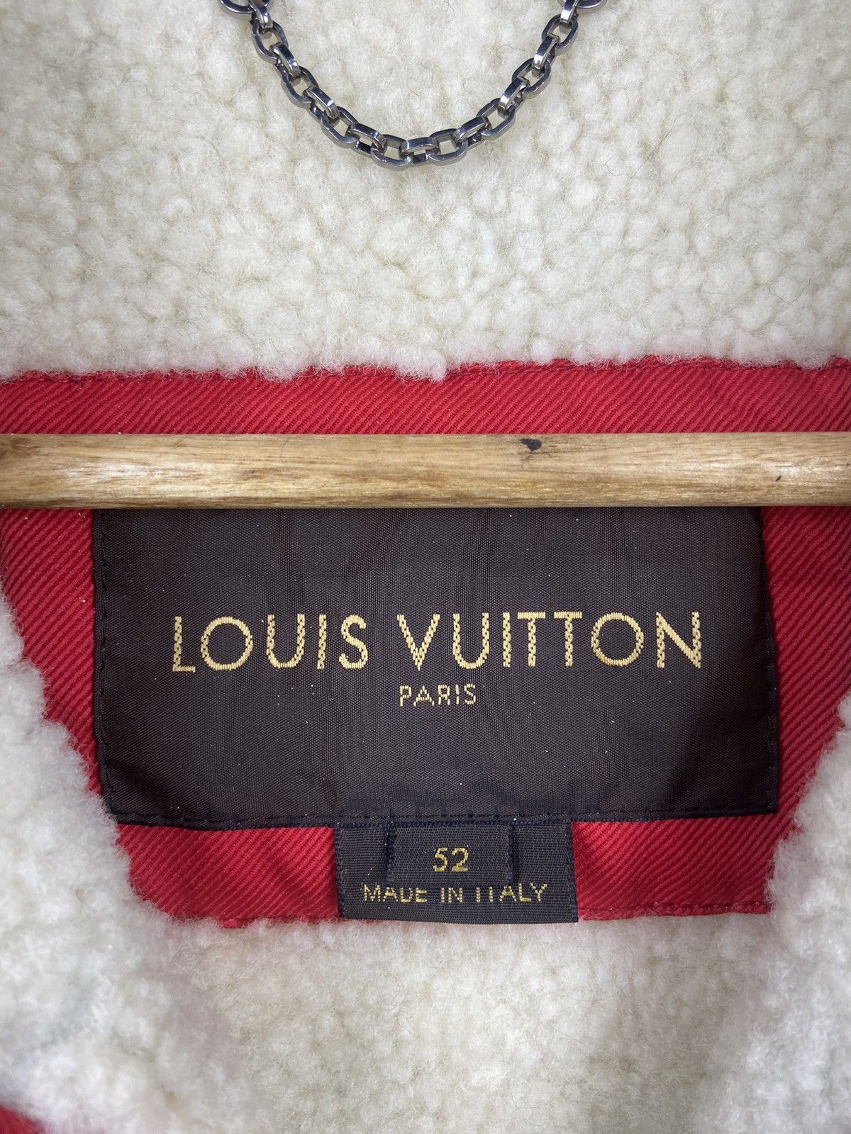 Louis Vuitton Sherpa Sheepskin Bomber Baseball Jacket Size US L / EU 52-54 / 3 - 3 Thumbnail