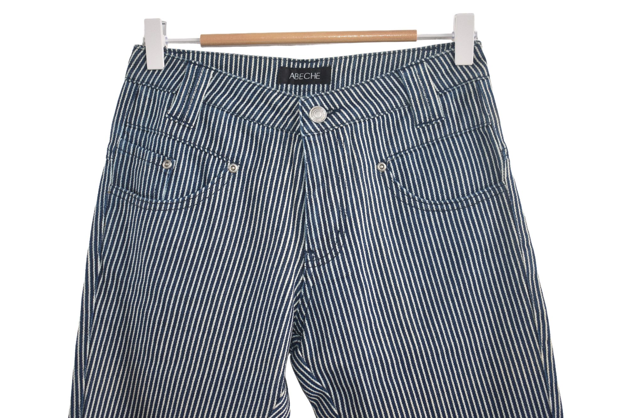 Hysteric Glamour × Japanese Brand Flare Vintage Apeche Hickory Stripe Pants W28 Size US 28 / EU 44 - 2 Thumbnail