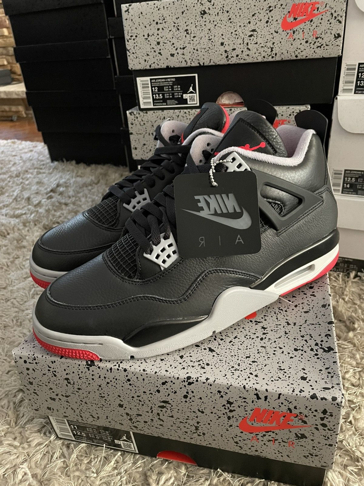 Jordan Brand Jordan 4 Bred Reimagined Size US 11 / EU 44 - 1 Thumbnail