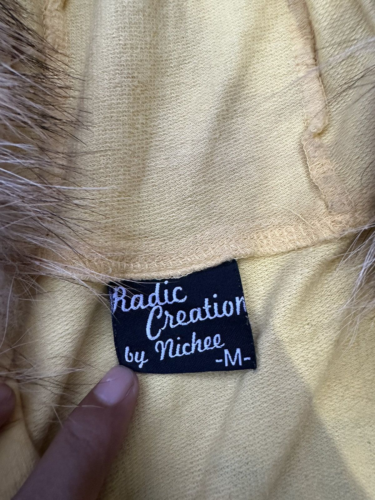 If Six Was Nine RADIC CREATION YELLOW FUR ZIP HOODIE SHORT SLEEVE LGB STYLE Size S / US 4 / IT 40 - 5 Thumbnail