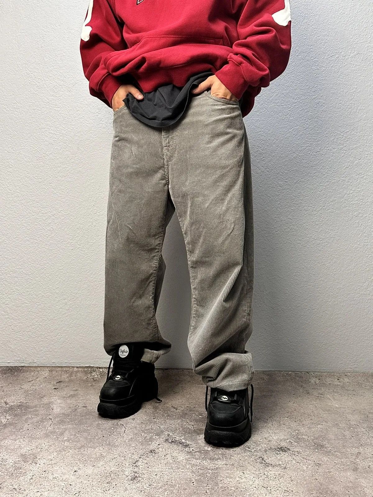 Carhartt Cargo Carhartt Velvet Bontage Pants Baggy Double Knee Y2K Size US 31 - 3 Thumbnail