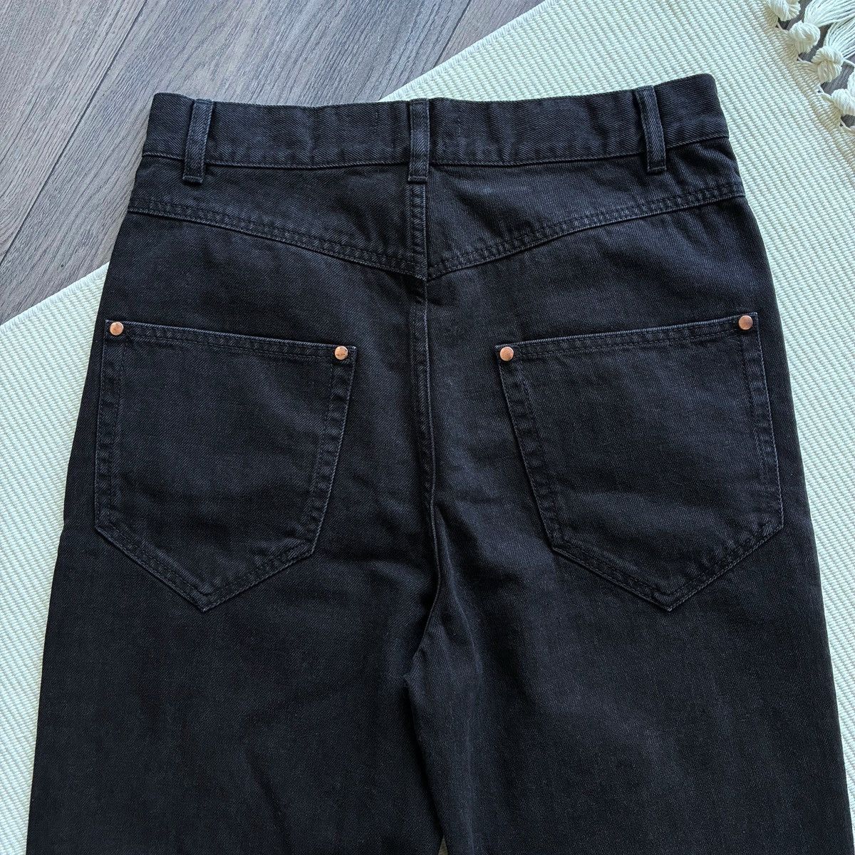Isabel Marant Isabel Marant Washed Black High Waisted Slim Jeans Size 29" - 9 Thumbnail
