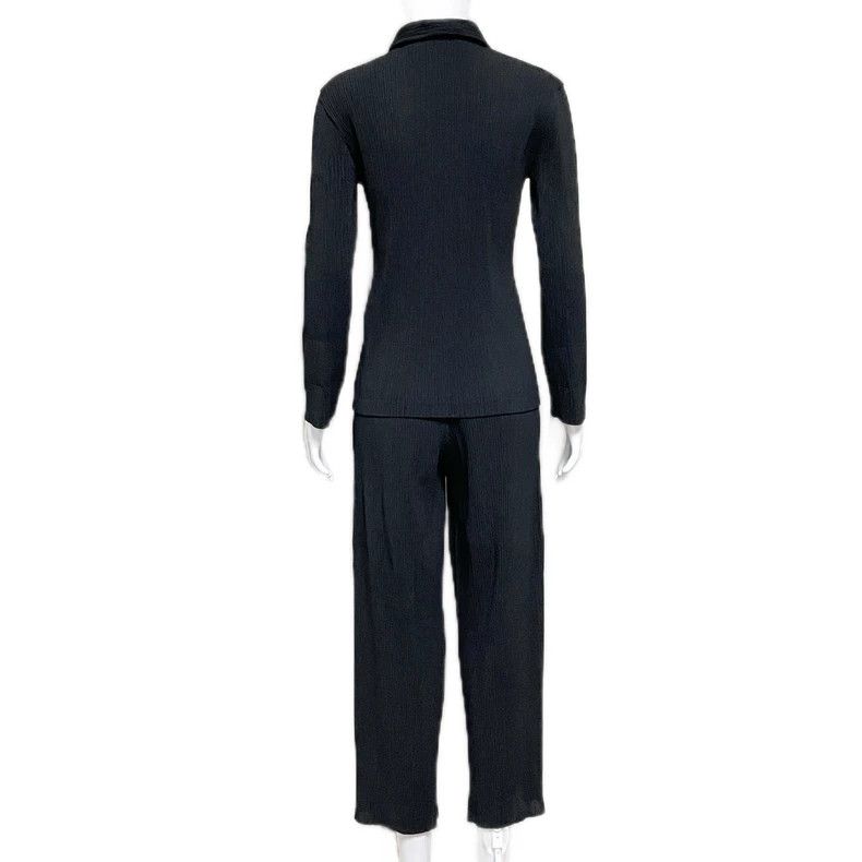 Issey Miyake Issey Miyake size:1 Black pleated long-sleeved cardigan Size M / US 6-8 / IT 42-44 - 2 Thumbnail