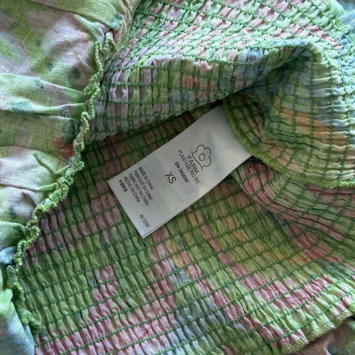 Farm Rio FARM RIO Neon Banana Multicolored Mini Dress Size XS / US 0-2 / IT 36-38 - 7 Thumbnail
