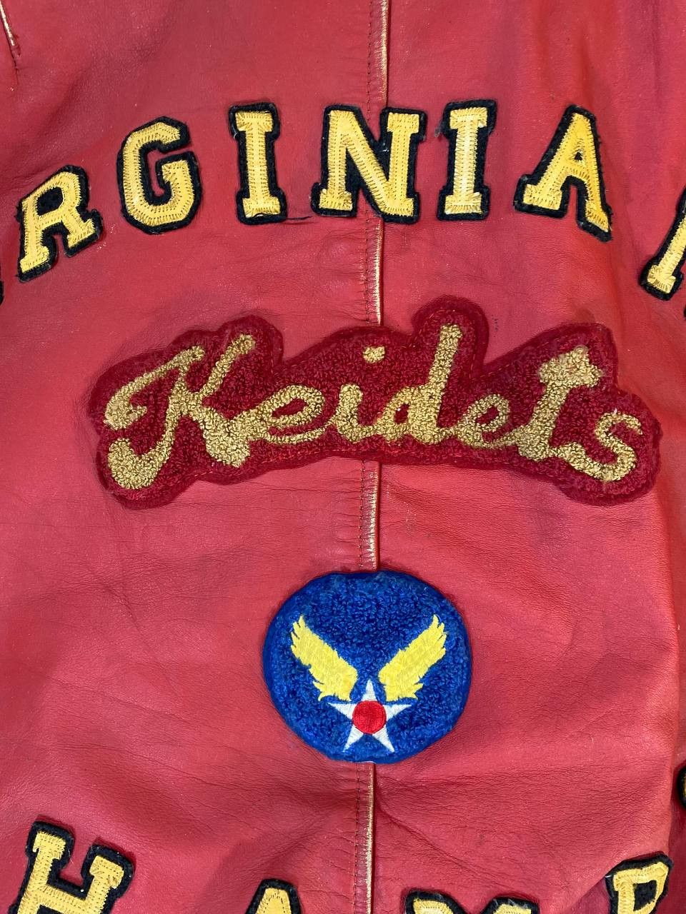 Avirex vintage avirex full leather jacket embroided nice design Size US L / EU 52-54 / 3 - 17 Thumbnail
