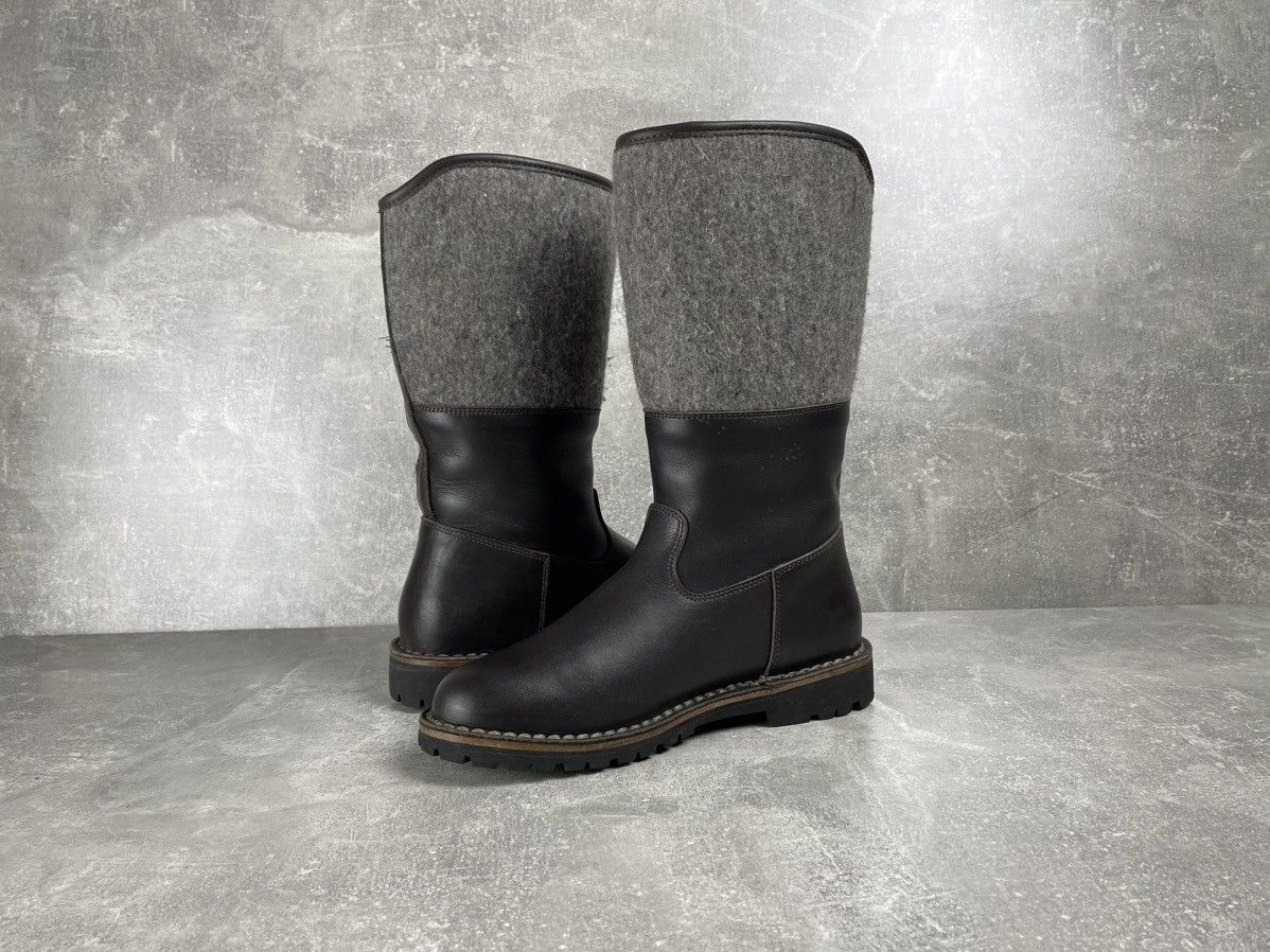 Rare Diemme Shearling Avant Garde Brown Straps Boots Vibram