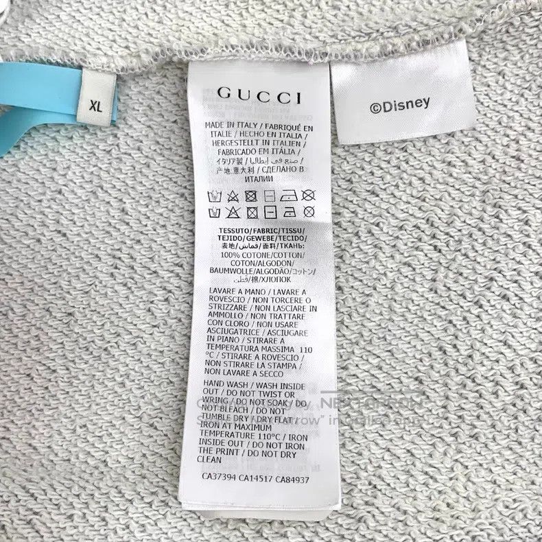Gucci Gucci Gray Mickey Mouse Printed Cotton Hooded Drawstring L Size US XL / EU 56 / 4 - 6 Thumbnail