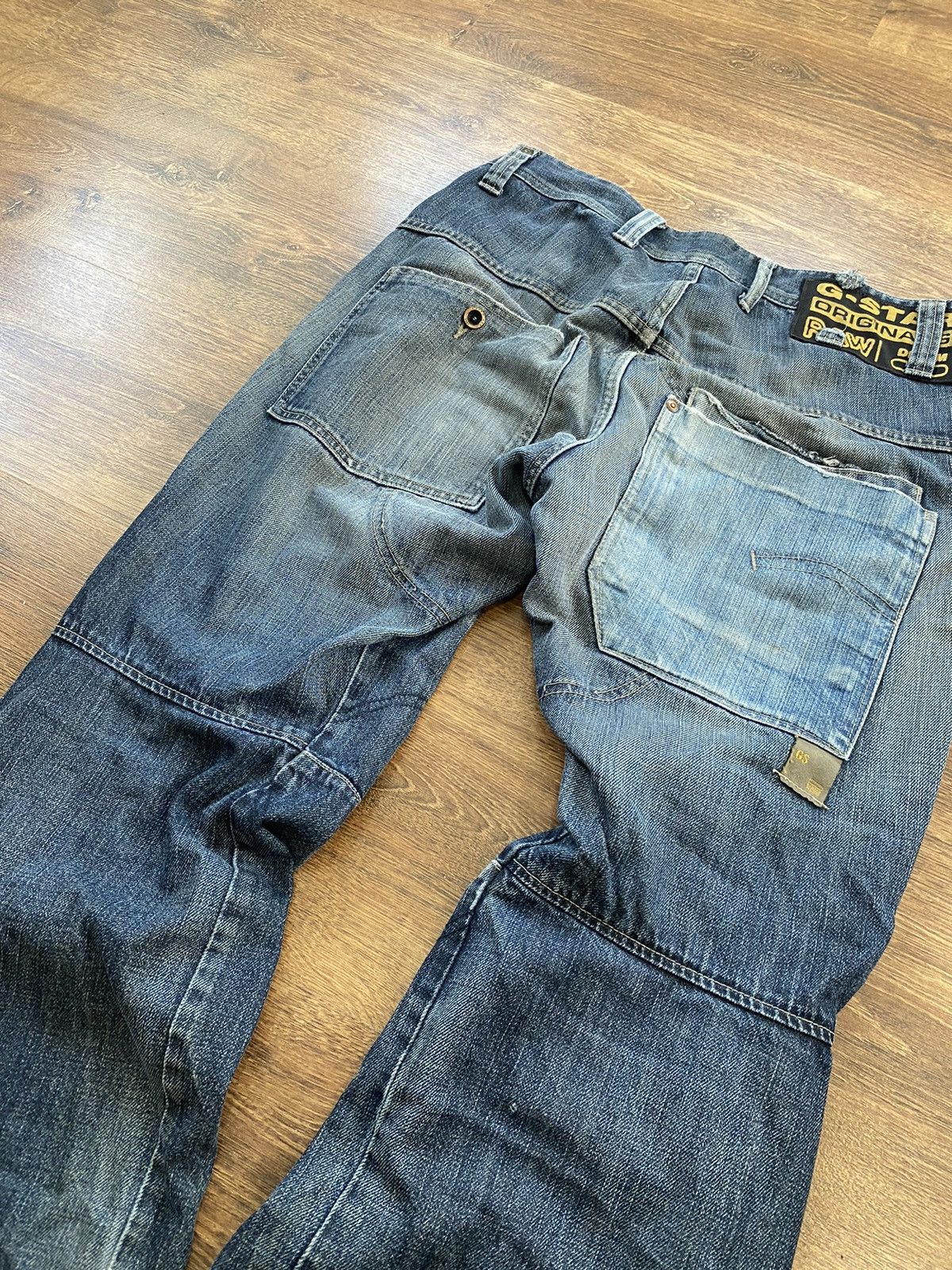 14th Addiction Vintage Y2K G Star archive Denim Cargo Baggy pants Jeans Size US 33 - 15 Thumbnail