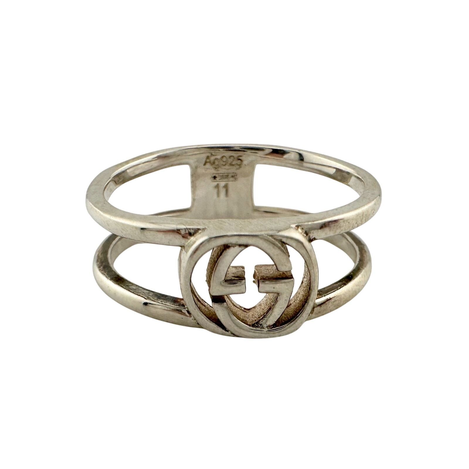 Gucci Gucci Interlocking G Open Band Ring Size 5.75 (11) Size ONE SIZE - 3 Thumbnail