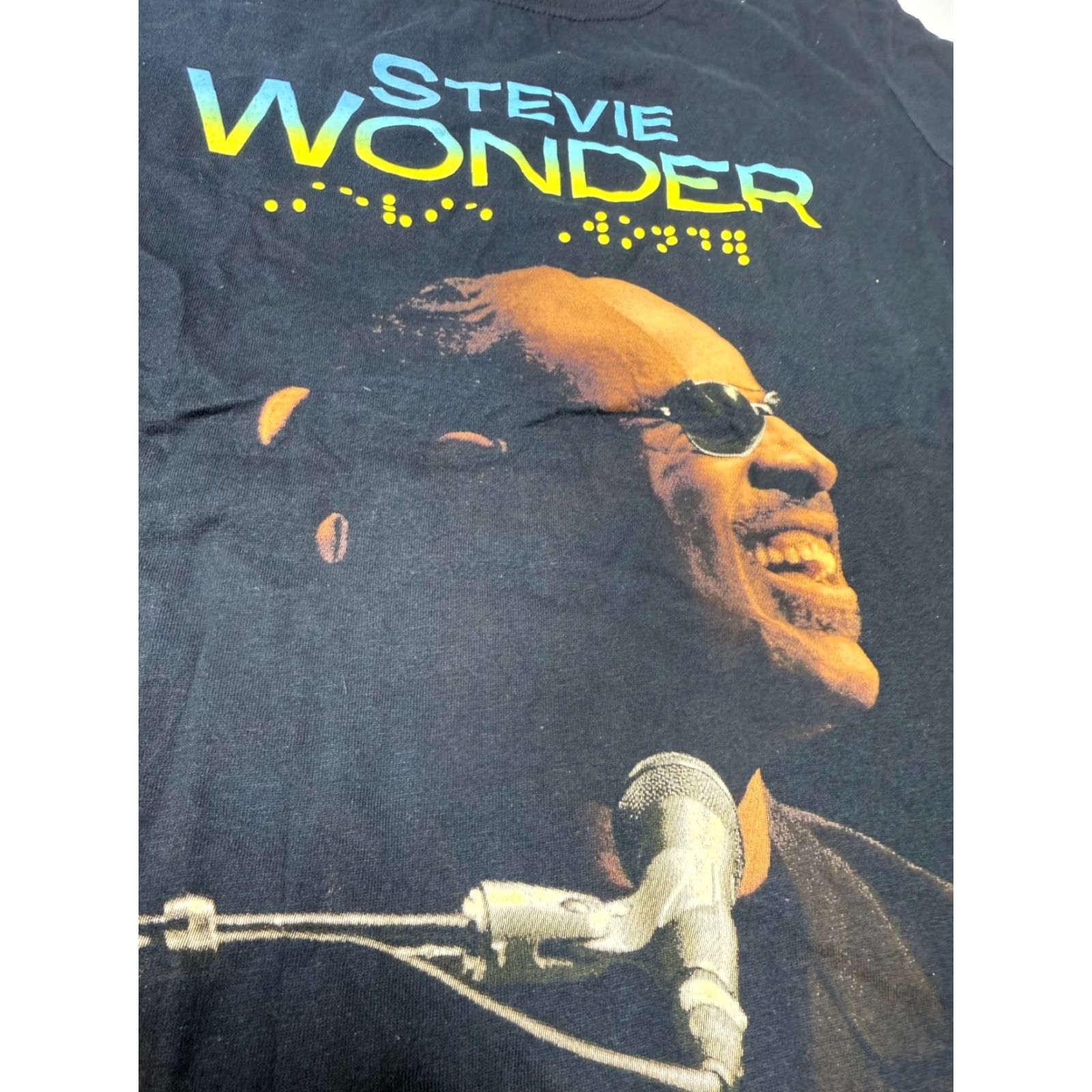 Vintage STEVE WONDER T-SHIRT BLACK SMALL WONDER PRODUCTIONS INC MENS Size US S / EU 44-46 / 1 - 4 Thumbnail