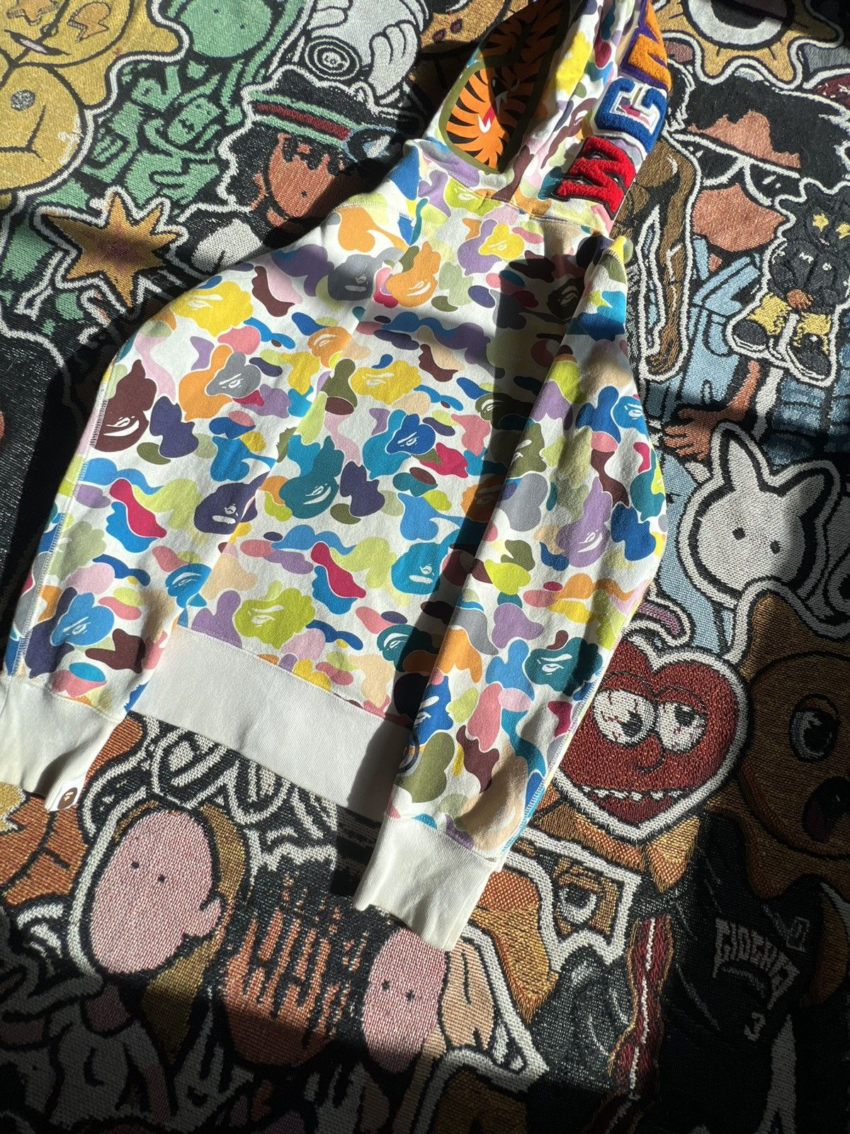 Bape Multi Camo Shark Full Zip Hoodie Size US S / EU 44-46 / 1 - 9 Thumbnail