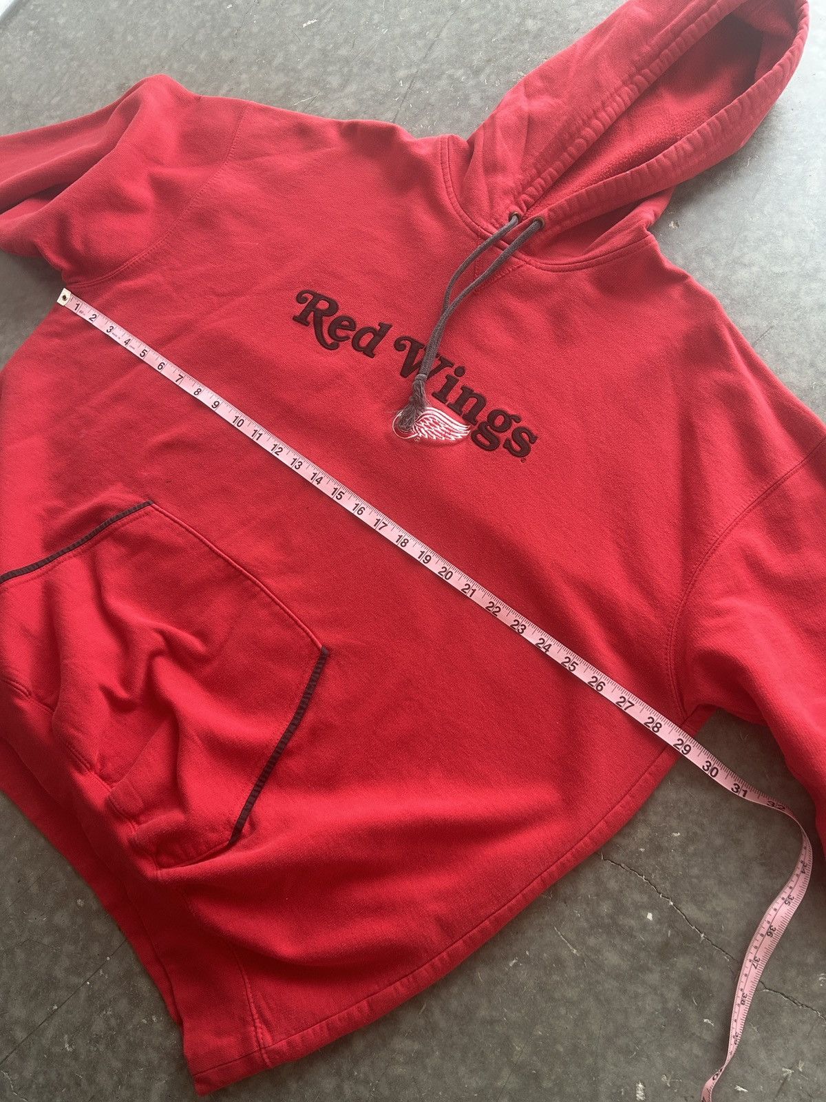 Lee × NHL × Vintage Vintage Y2K Detroit Red Wings Hoodie Embroidered Logo Baggy Size US XXL / EU 58 / 5 - 10 Thumbnail