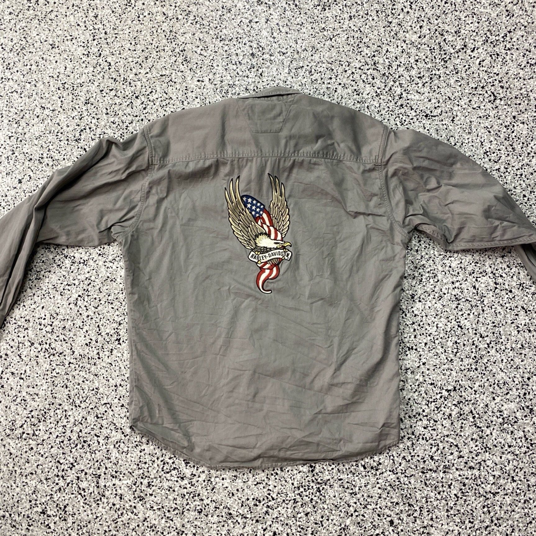 Harley Davidson VINTAGE Harley-Davidson Long Sleeve Button-Up Shirt XXL Embroidered Size US XXL / EU 58 / 5 - 3 Thumbnail
