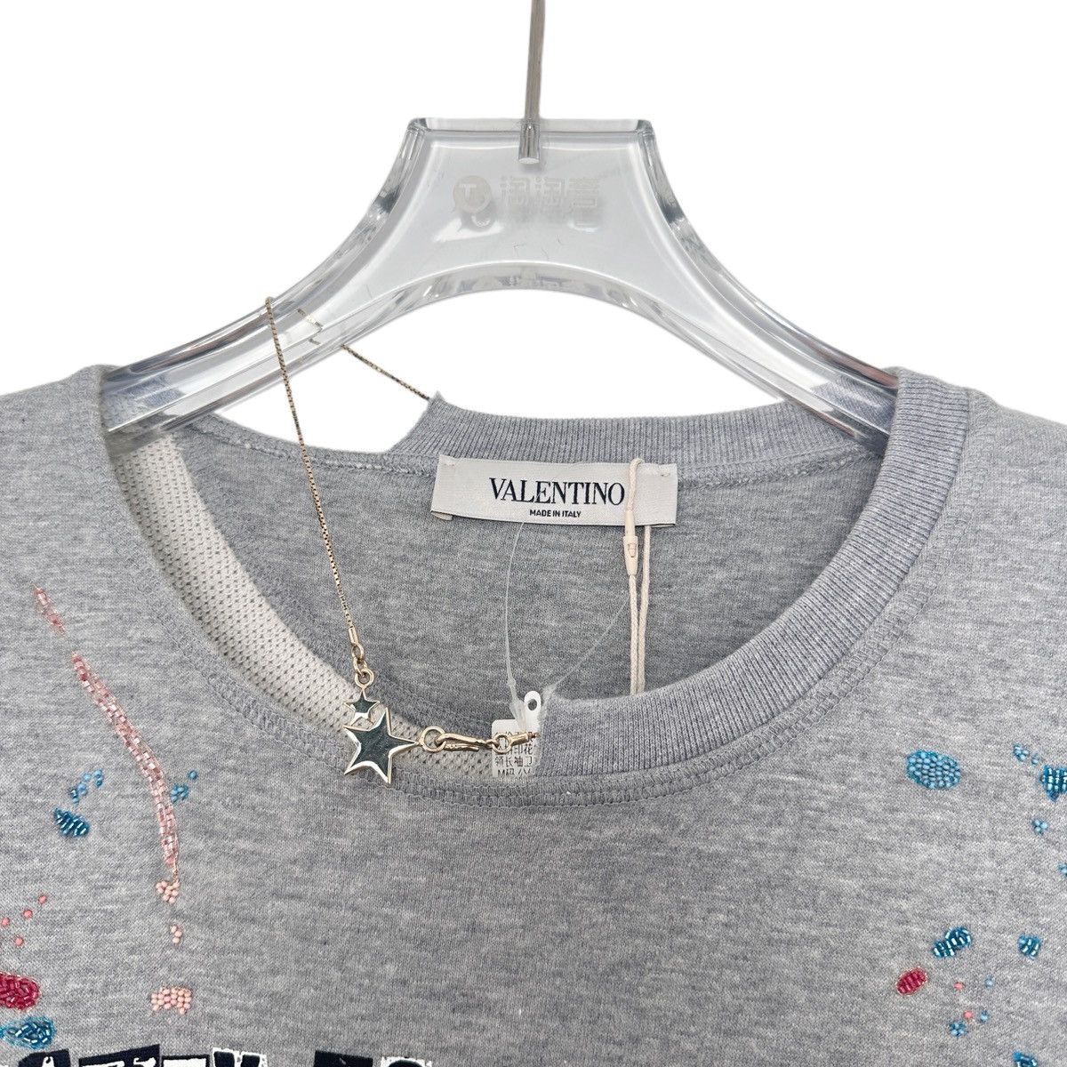 Valentino Valentino Pendant Printed Logo Long Sleeve Sweatshirt K26WX Size M / US 6-8 / IT 42-44 - 3 Thumbnail