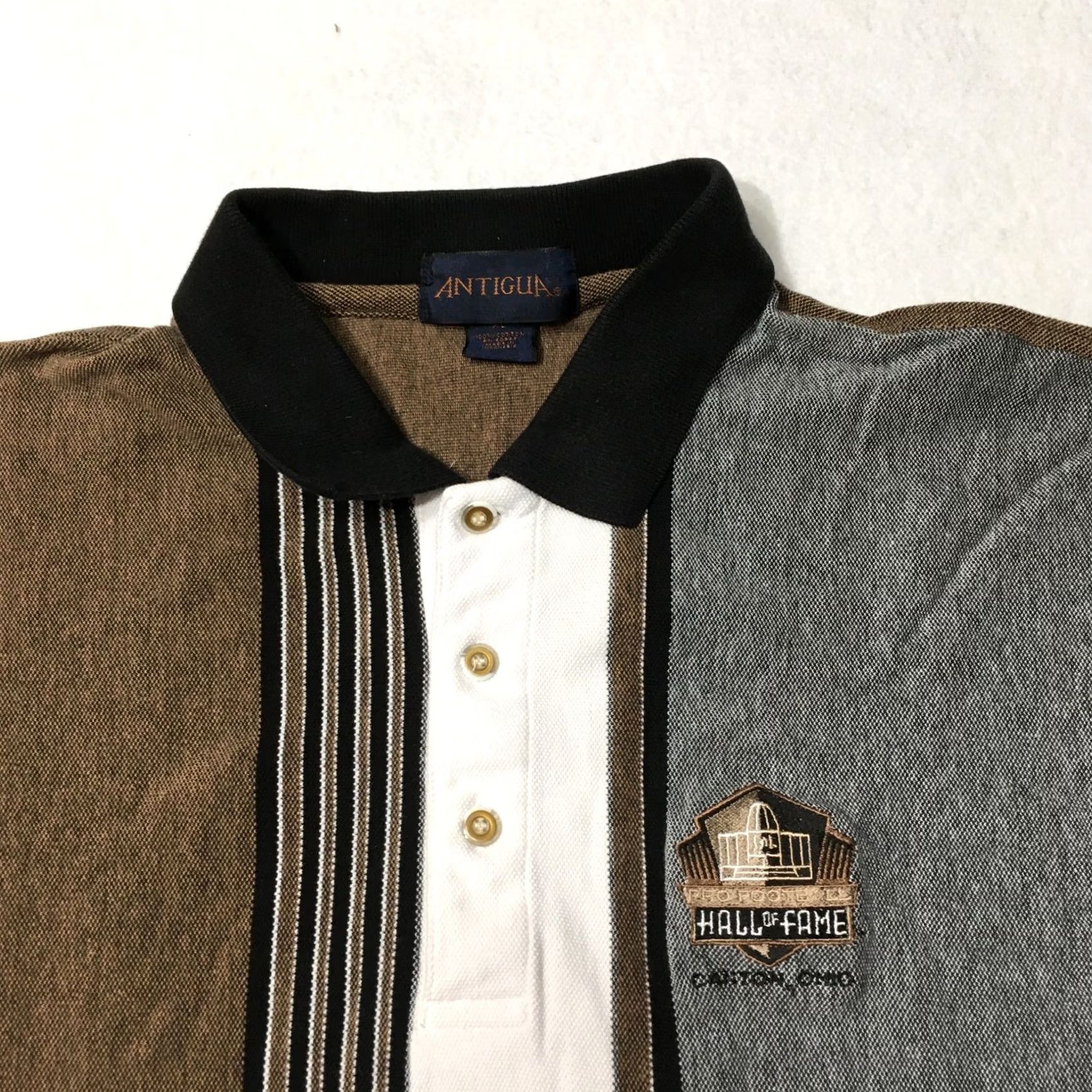 Vintage Antigua Pro Football Hall of Fame Canton Ohio Golf Polo Shirt Men’s XL Size US XL / EU 56 / 4 - 2 Thumbnail