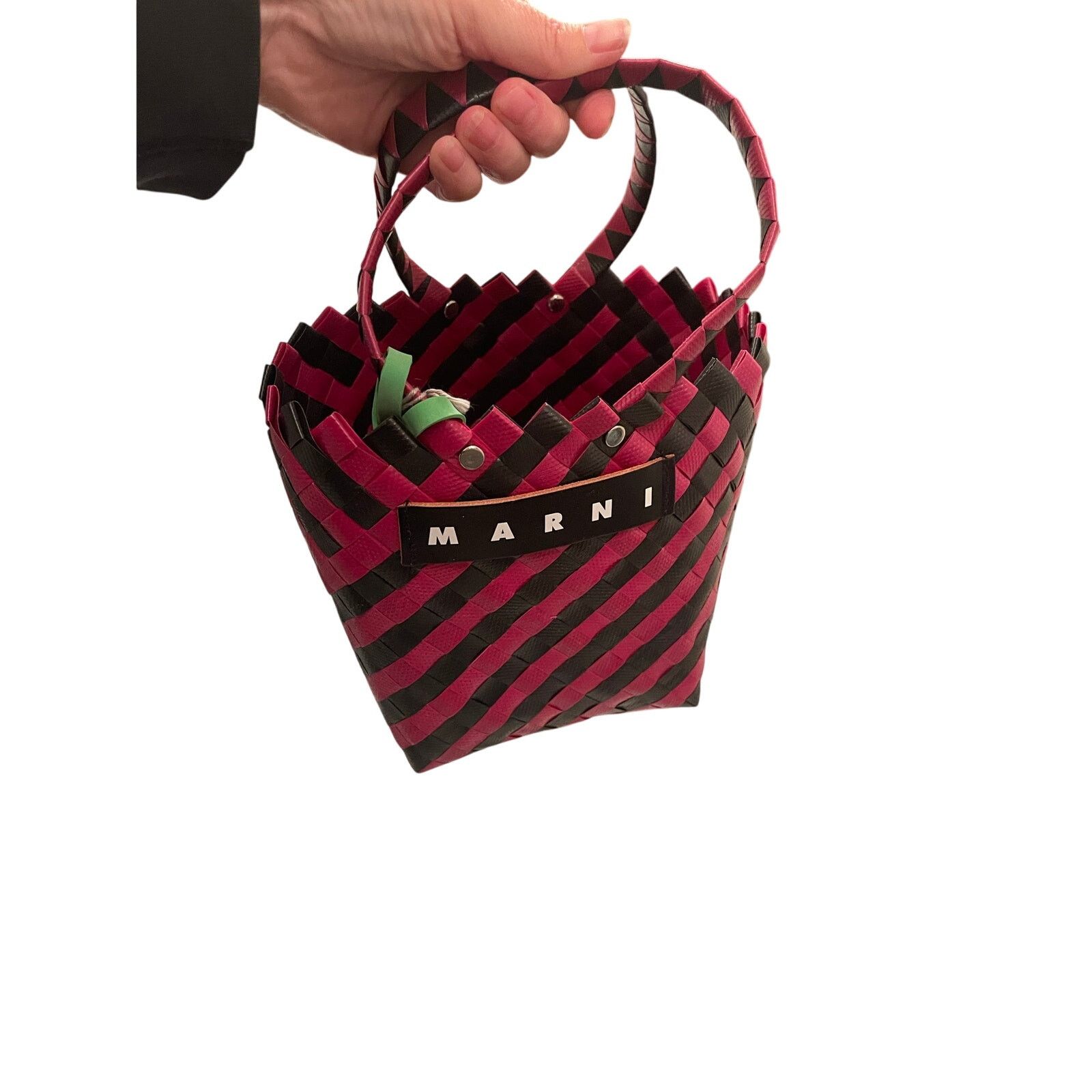Marni Marni Market, Taha Bag with Woven Handle, NWT Size ONE SIZE - 3 Thumbnail