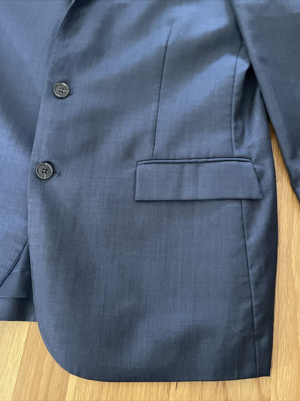 J.Crew J Crew Thompson Fit 44L Blue Suit 35x34 Pants Size 44L - 2 Thumbnail
